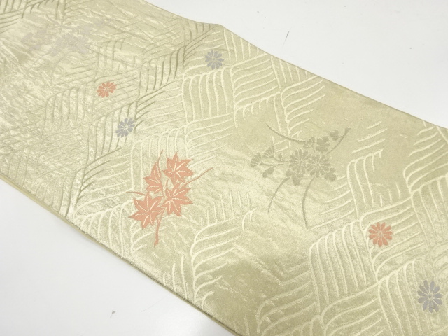 Japanese Kimono / Antique / Fukuro Obi Silk